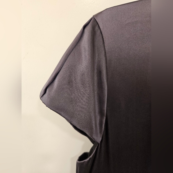 NWT - Silk Jones New York Poly Rayon Stretch "Black/Pewter" Dress - Size 16 - Picture 7 of 8